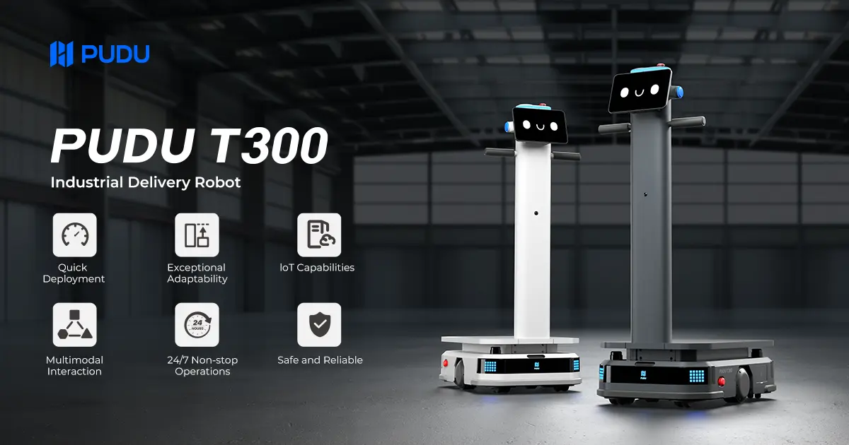 PUDU T300 - Le nouveau robot de service industrielle