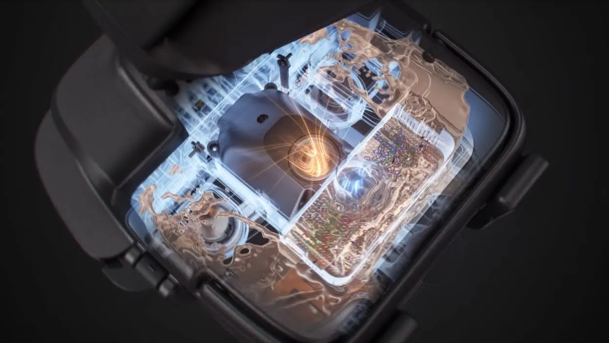 Séparation air-liquide débris