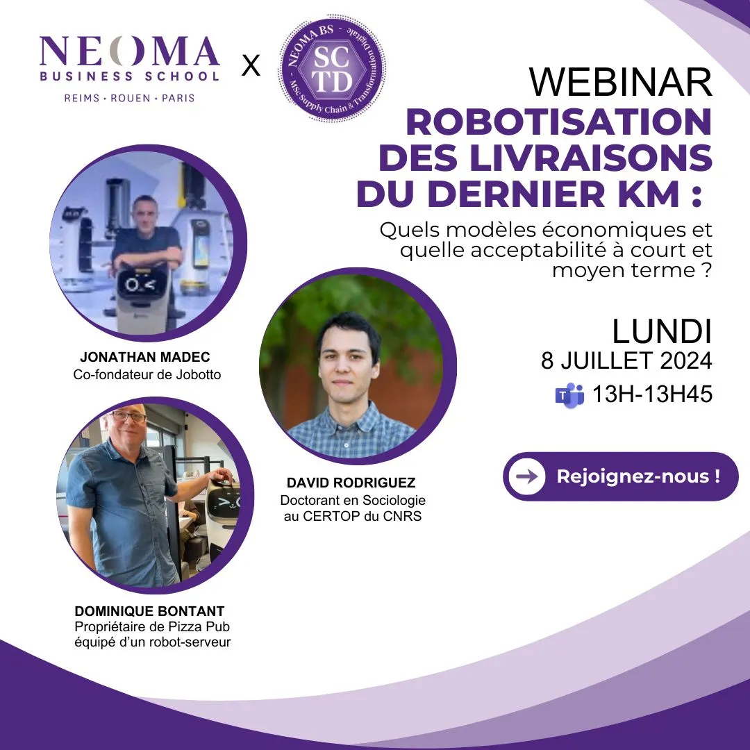 WEBINAR - La robotisation des livraisons : enjeux et perspectives